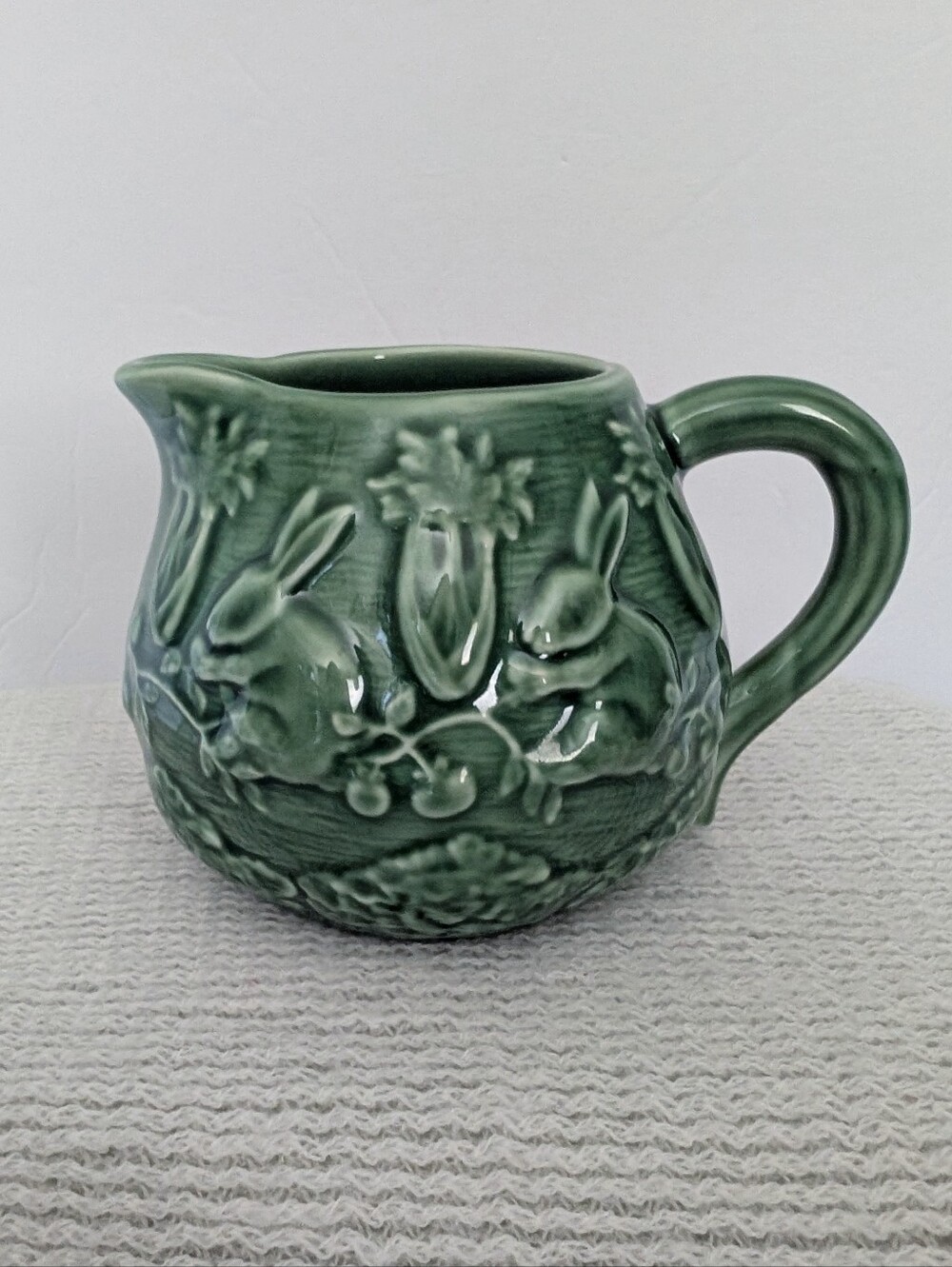 Bordallo Pinheiro Portugal Green Rabbit Creamer